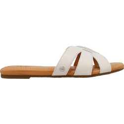 UGG Teague Δερμάτινα Γυναικεία Σανδάλια Εκρού 1120039-JLTH