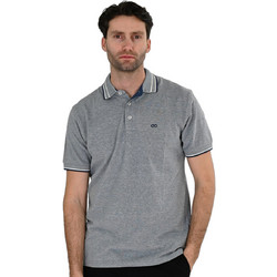 Double Ανδρική Μπλούζα Polo Κοντομάνικη Γκρι 261PS-3085