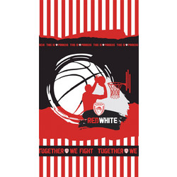 Palamaiki Olympiakos Παιδική Πετσέτα Θαλάσσης Microfiber Κόκκινη 90x160cm 9-810054-006