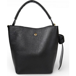 Passaggio Leather Γυναικείο Τσαντάκι Χειρός από Δερματίνη Μαύρο 5198-KR-04