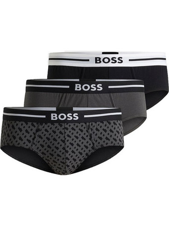 Hugo Boss Ανδρικά Σλιπ Βαμβακερά 3Pack 50531706-980