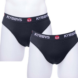 KYBBVS Ανδρικά Σλιπ Βαμβακερά Μαύρα 2Pack KB901