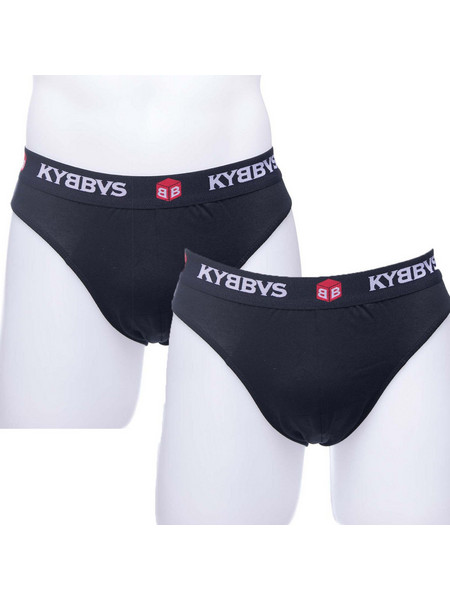 KYBBVS Ανδρικά Σλιπ Βαμβακερά Μαύρα 2Pack KB901