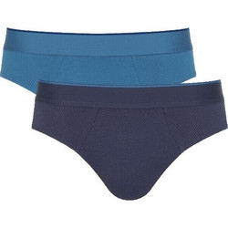 Sloggi Ever Airy Ανδρικά Σλιπ Βαμβακερά 2Pack Πετρόλ-Μαρίν 10216213