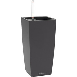 Lechuza Maxi-cubi Αυτοποτιζόμενη Γλάστρα Εσωτερικού Χώρου Τετράγωνη Πλαστική Ανθρακί 14x14x26cm 18048
