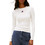 Tommy Jeans Γυναικείο Χειμερινό Top Ριπ Λευκό DW0DW20178-YBL
