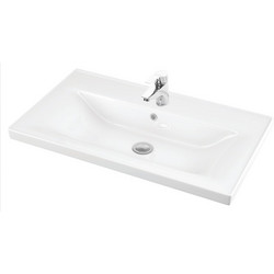 Martin Square 80 Ένθετος Νιπτήρας Μπάνιου Πορσελάνης 80x46cm Λευκός 3WSQ080PC0