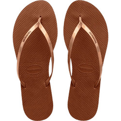 Havaianas Γυναικείες Σαγιονάρες Αντιολισθητικές Καφέ 4135102-1976