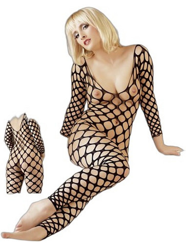 Mandy Mystery Ολόσωμο Καλσόν Διχτυωτό Μαύρο 25502291101