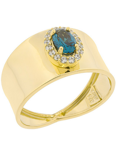 Million Diamonds Γυναικείο Δαχτυλίδι Ροζέτα από Xρυσό 9K με Ζιργκόν RΚ23249