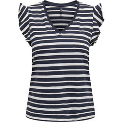 Only Γυναικείο Καλοκαιρινό Top Βαμβακερό Navy Μπλε 15252469