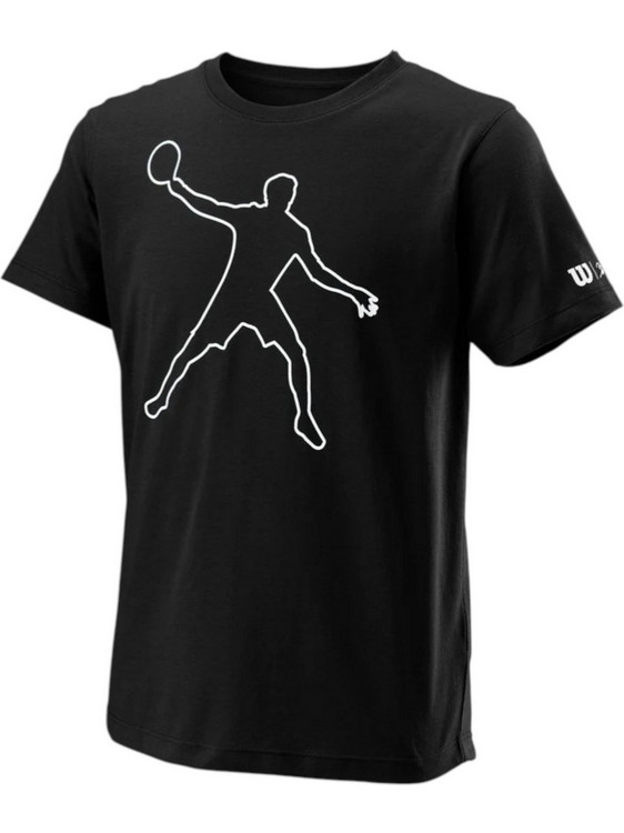 Wilson Bela Παιδικό T-Shirt Κοντομάνικο Μαύρο WRA811504-00