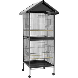 PawHut Κλουβί Πτηνών 71.8x71.8x170.2cm D10-065V01BK