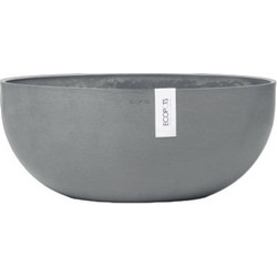 Ecopots Sofia Big 43 Γλάστρα Στρογγυλή Πλαστική Γκρι Μπλε 40.5x17.5cm 31819-4651