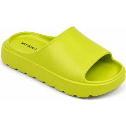 Mitsuko Γυναικείες Παντόφλες Καλοκαιρινές Flatforms Lime SA66985W-GRE