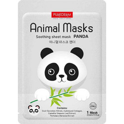 Purederm Animal Panda Soothing Sheet Μάσκα Προσώπου για Καταπράυνση 21ml