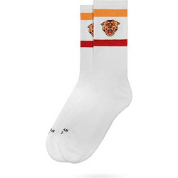 American Socks Ανδρικές Κάλτσες Ψηλές με Σχέδια Λευκές AS144