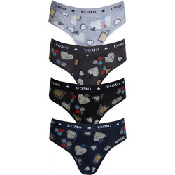 Uomo Ανδρικά Σλιπ Βαμβακερά 4Pack 3393-19395