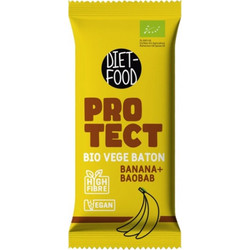Diet Food Protect Vegan Bar Banana 35gr