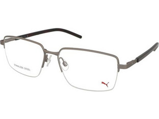 Puma PU0538O 007 Παιδικός Σκελετός Γυαλιών Οράσεως Μεταλλικός Ασημί