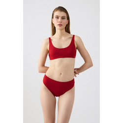 Minerva Bikini Slip Μπορντό 90-92726