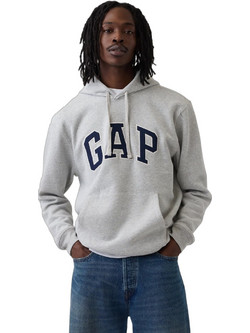 Gap Ανδρικό Φούτερ με Κουκούλα & Τσέπες Γκρι 715036054