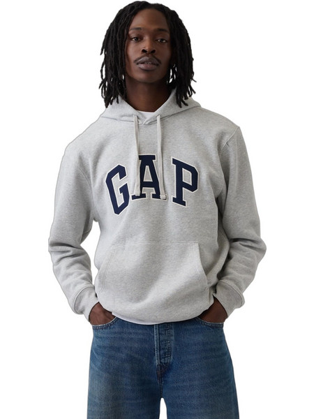 Gap Ανδρικό Φούτερ με Κουκούλα & Τσέπες Γκρι 715036054