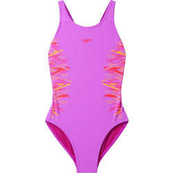 Speedo Αθλητικό Παιδικό Μαγιό Ολόσωμο για Κορίτσι Ροζ Κόκκινο Πορτοκαλί 8-08324004