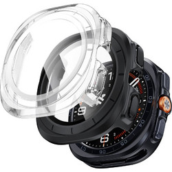 Tech-Protect Defense 2-pack Πλαστική Θήκη Tempered Glass για Samsung Galaxy Watch Ultra 2 47mm Μαύρη Διαφανής