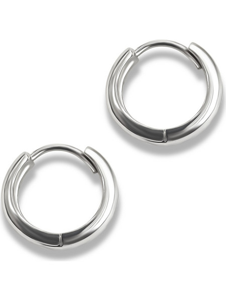 Silverline Σκουλαρίκια Κρίκοι Ασημί 0130176501