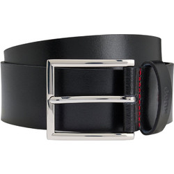 Hugo Boss Giaspo Ανδρική Ζώνη Δερμάτινη Μαύρη 50541171-001