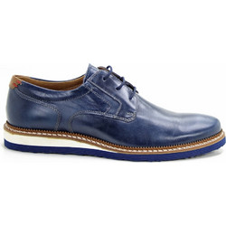 Commanchero Ανδρικά Σκαρπίνια Derby Δερμάτινα Navy Μπλε 91617.527