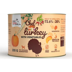 Syta Micha Chef Junior Monoprotein Grain Free with Turkey & Vegetables 200gr