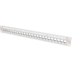 Digitus DN-91410-LF Patch Panel Keystone Rack 1U 19" 24 Θυρών
