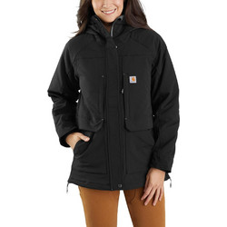 Carhartt Γυναικείο Μπουφάν Χειμωνιάτικο Παρκά Μακρύ Μαύρο 104926-N04