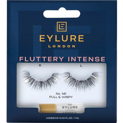 Eylure Fluttery Intense 141 Βλεφαρίδες Ενιαίες Σετ με Κόλλα 2τμχ