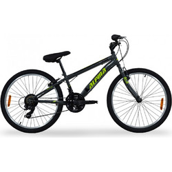 Alpina Rigid S Παιδικό Mountain Bike 24" με 21 Ταχύτητες Ανθρακί Πράσινο