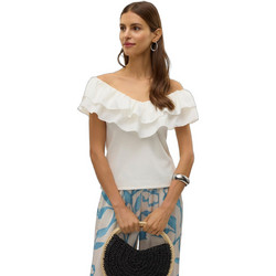 Vero Moda Γυναικείο Καλοκαιρινό Top Λευκό 10327412