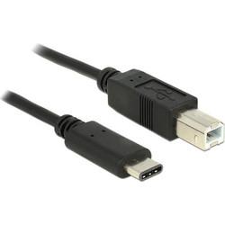DeLOCK 83328 Καλώδιο USB-B Male 2.0 to USB-C Male 0.5m Black