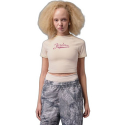 Jordan Brooklyn Γυναικείο Αθλητικό Crop Top Μπεζ IM7377-272
