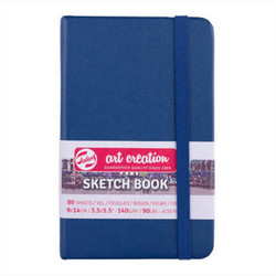 Royal Talens Art Creation Navy Blue Sketchbook 9x14cm 140gr/m² 80 Φύλλα