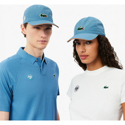 Lacoste Καπέλο Jockey Υφασμάτινο Τιρκουάζ RK6388-JBK