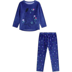 Dpam Blue Dog Παιδική Πιτζάμα Βελουτέ Χειμωνιάτικη Royal Blue XEFAPYJDOG