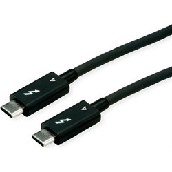Roline Thunderbolt 4 USB-C to USB-C 100W 0.5m Black 11.02.9043