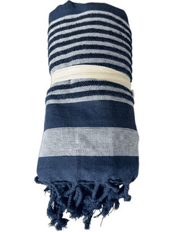 Chios Hellas Πετσέτα Θαλάσσης Navy Μπλε 90x170cm 20-35117-1