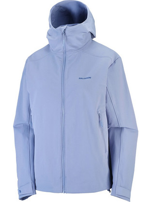 Salomon Γυναικείο Μπουφάν Χειμωνιάτικο Softshell Μακρύ Αντιανεμικό Γαλάζιο LC2955900