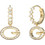 Guess G Camden Γυναικεία Σκουλαρίκια Κρεμαστά από Ατσάλι Xρυσά UBE06342JWYGT