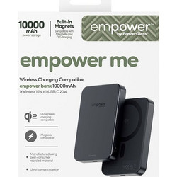 PanzerGlass Empower Magsafe Power Bank 10000mAh 20W με Θύρα USB-C Black