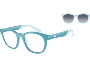 Emporio Armani EA4001-60151W Παιδικός Σκελετός Γυαλιών Οράσεως με Clip-On Κοκάλινος Μπλε