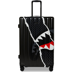 Sprayground Shark Slash CL324 Βαλίτσα Μεγάλη 75x47x28cm με 4 Ρόδες Μαύρη